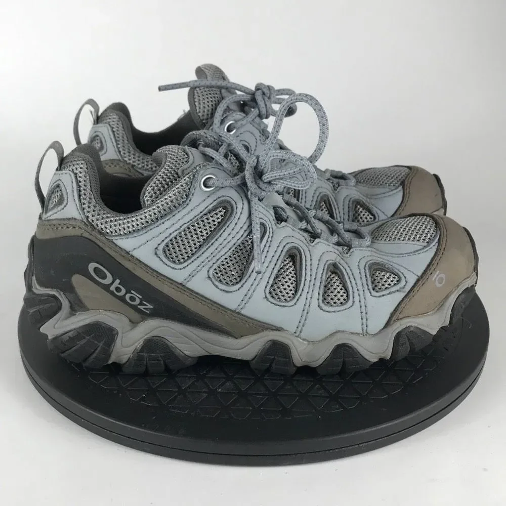Oboz Low Top Hiking Boots Low Top Gray/Blue Women’s Size 8.5 - Picture 4 of 12